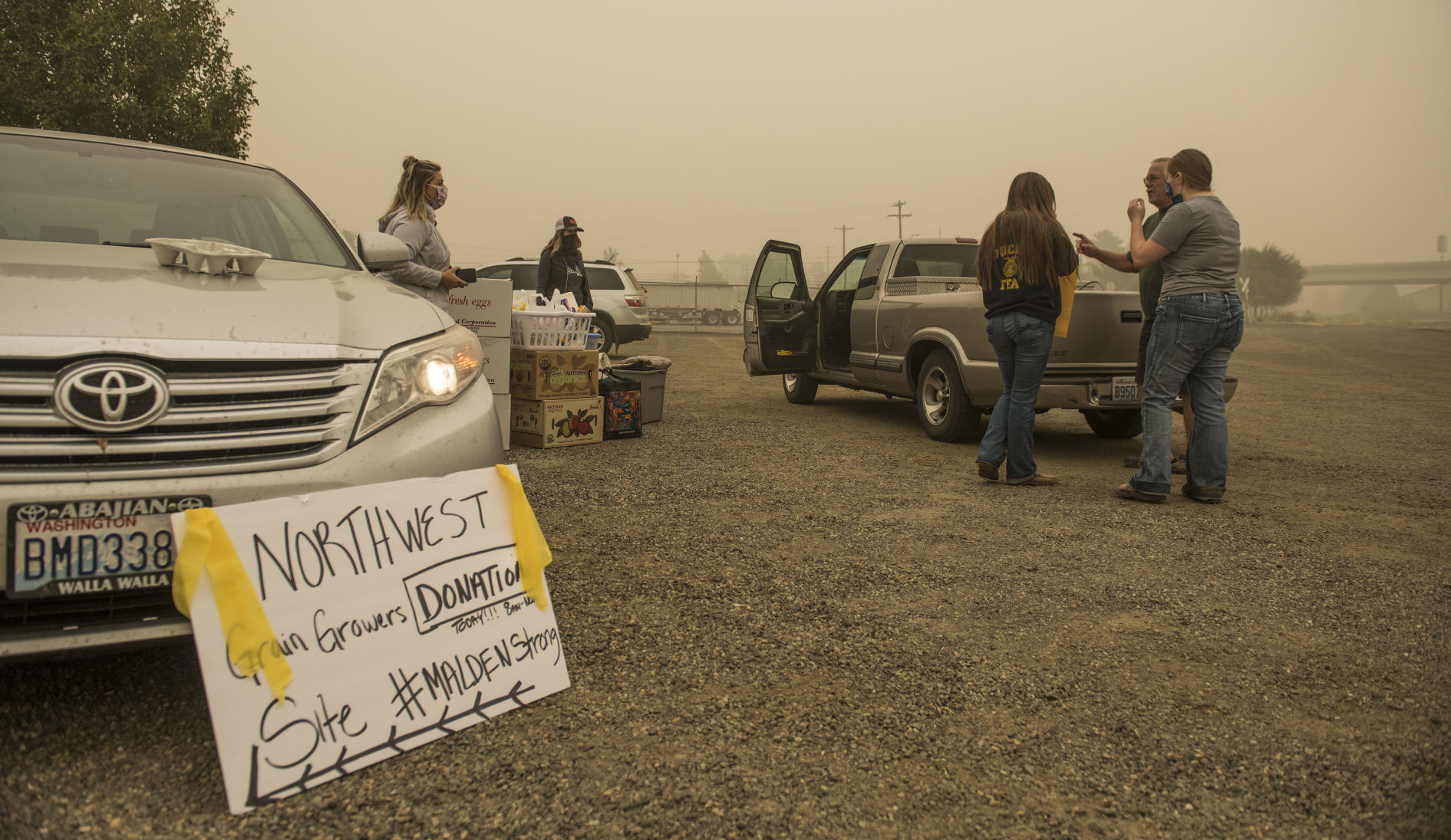 Relief for fire victims